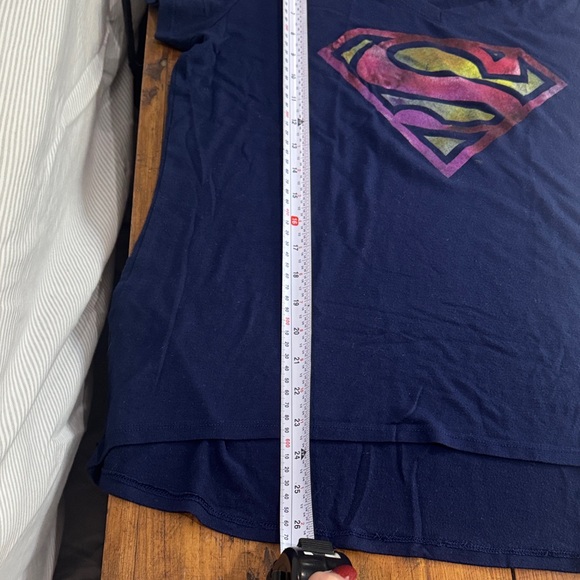 Superman Women’s Navy Blue T-Shirt - Picture 5 of 6